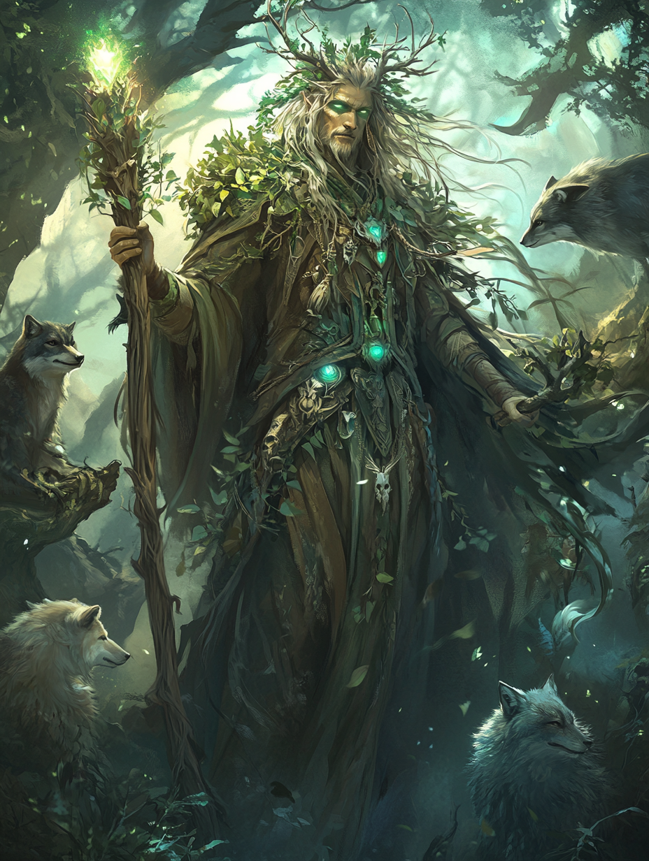 Ivorius, poderoso druida de Criaturas y Mazmorras