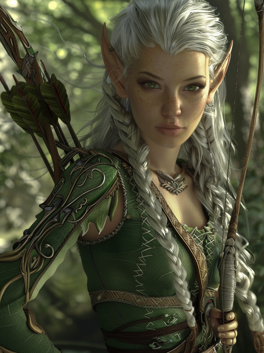 Heroina Rielia de Criaturas y Mazmorras